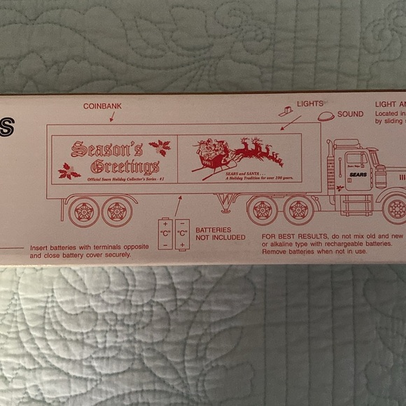 NEVER OPENED Season’s Greetings Sears Trailer Truck #1 - Picture 6 of 10